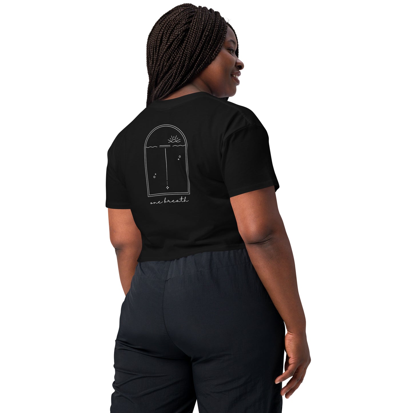 One Breath Freediving Graphic Women's Crop Tee