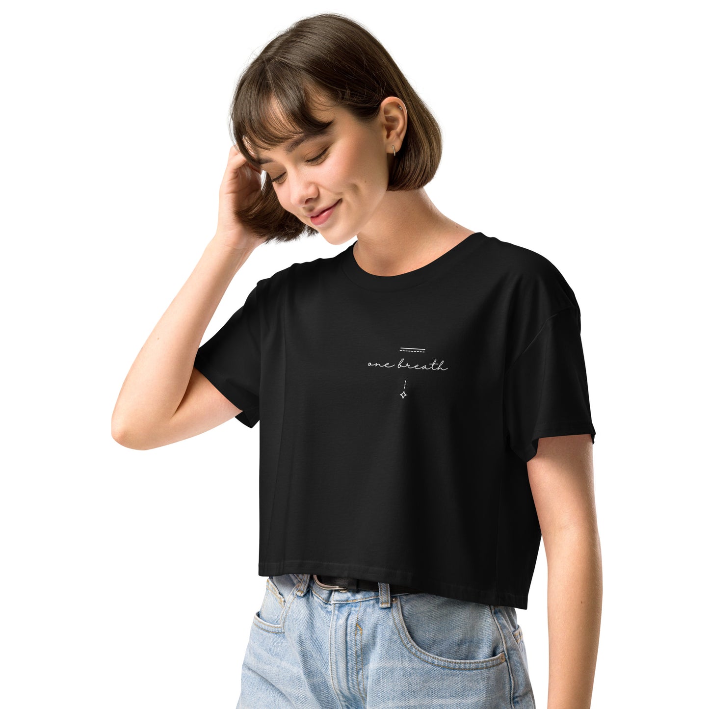 One Breath Freediving Graphic Women's Crop Tee