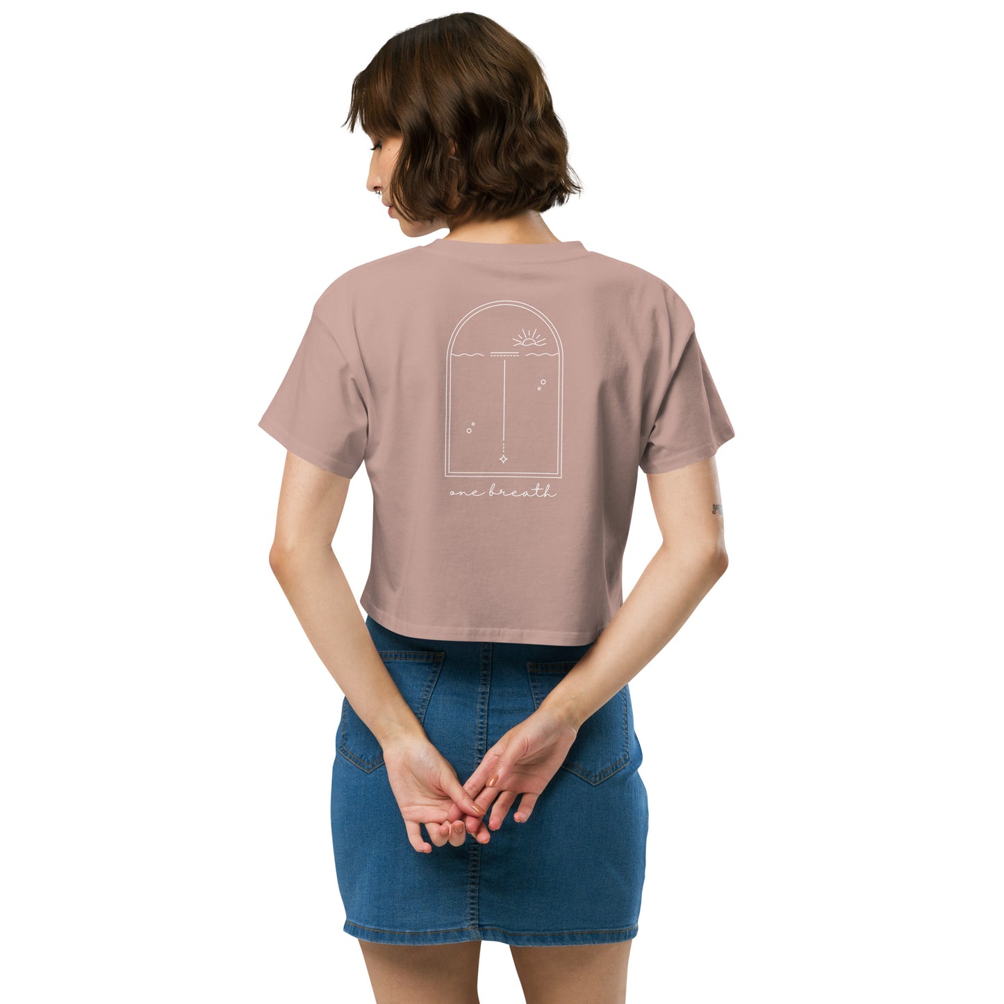 One Breath Freediving Graphic Women's Crop Tee