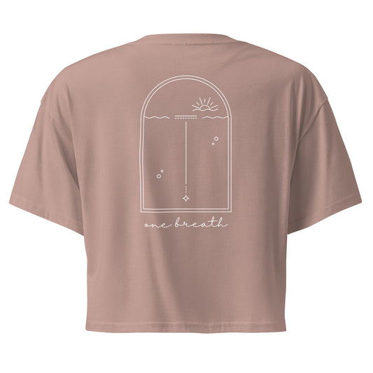 One Breath Freediving Graphic Women's Crop Tee
